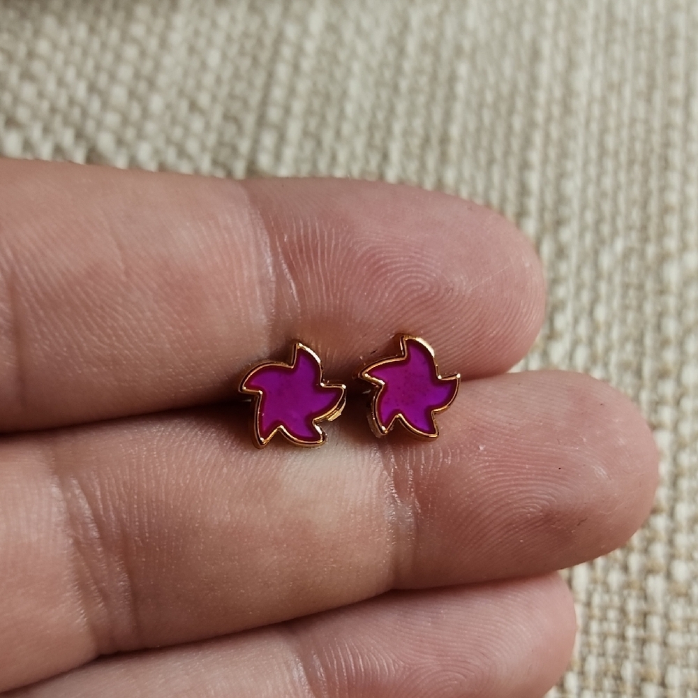 Pink Starfish Earrings